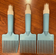 Vintage Lot of 3 1980s Goody Hair Lift Pick Comb w/ Hairspray Handle - Old Store
