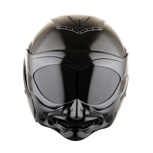 1Storm Motorcycle Open Face Fiber Glass Helmet Samurai + One Extra Clear Shield - Picture 25 of 46