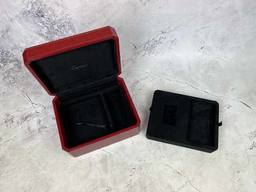 Cartier Roadster ‘COWA 0001’ Two Tier Red Watch Presentation Box - Picture 7 of 21