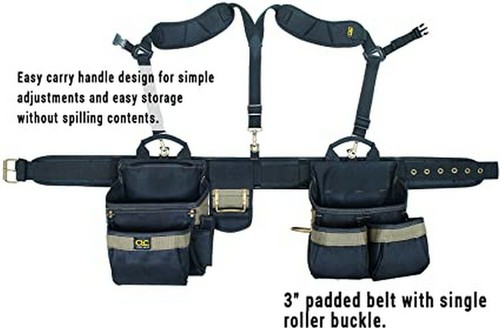 CLC 1614 20 Pocket, Heavy Duty Framers 5 Piece Comfortlift Combo Tool Belt - Picture 3 of 3