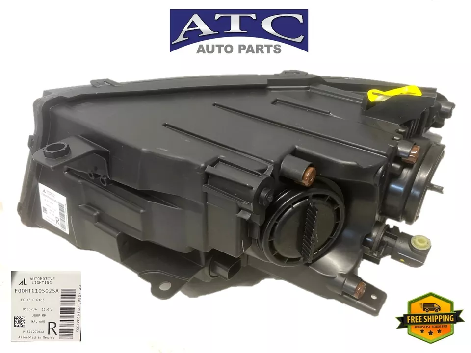 55112706AF Right Passenger SIDE HALOGEN HEADLIGHT for 2017-2021 JEEP COMPASS - Изображение 3 из 4