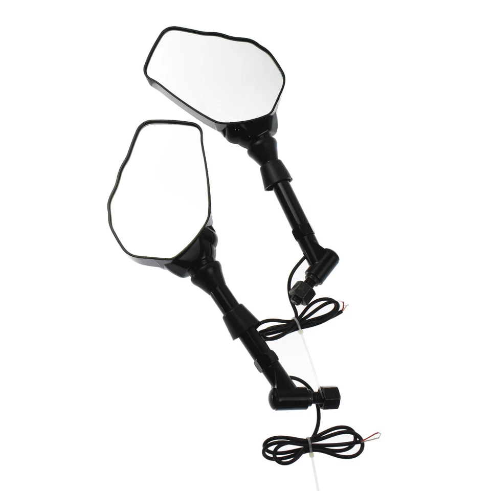 Motorcycle Skull Hand Side Mirros Turn Signal 8MM 10MM for Harley Honda Yamaha - Imagem 3 de 4