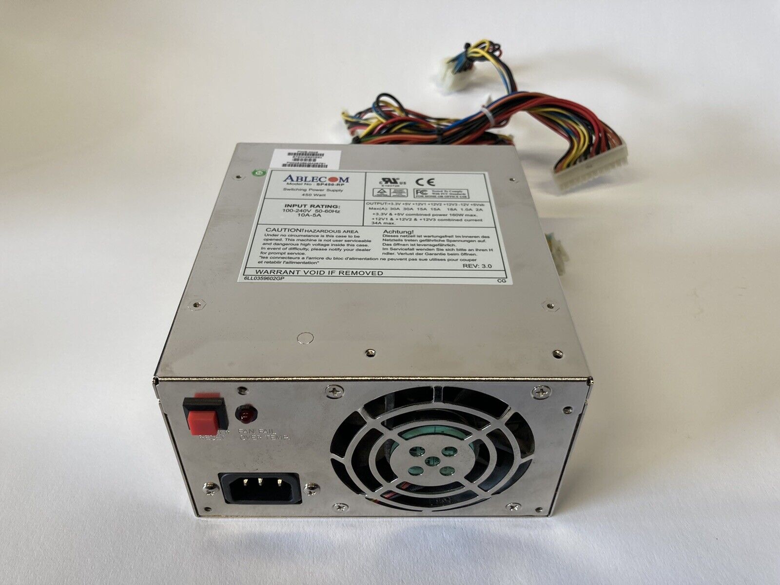 SuperMicro+Ablecom+Sp450-rp+450w+Server+Power+Supply for sale