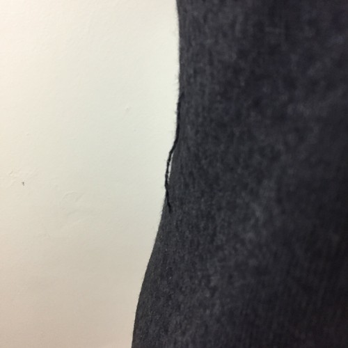 OLIVE DES OLIVE Black Wool Blend Short Sleeve Textured Knit Sweater Womens sz 1 - Picture 8 of 8
