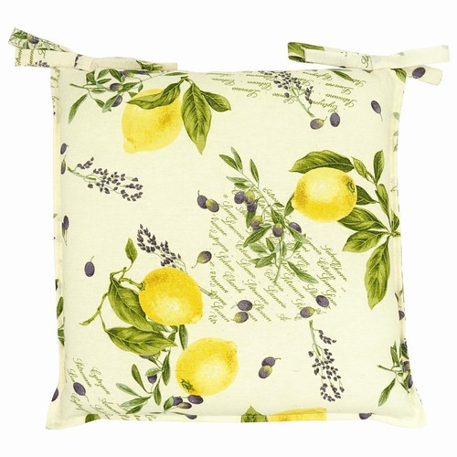 HAND - Set 4 Cuscini Sedie Esterno e Interno Sfoderabili 40x40 cm, Imbottitura Morbida, Cuscini per Sedie da Cucina, Giardino, Patio - Colore Antracite