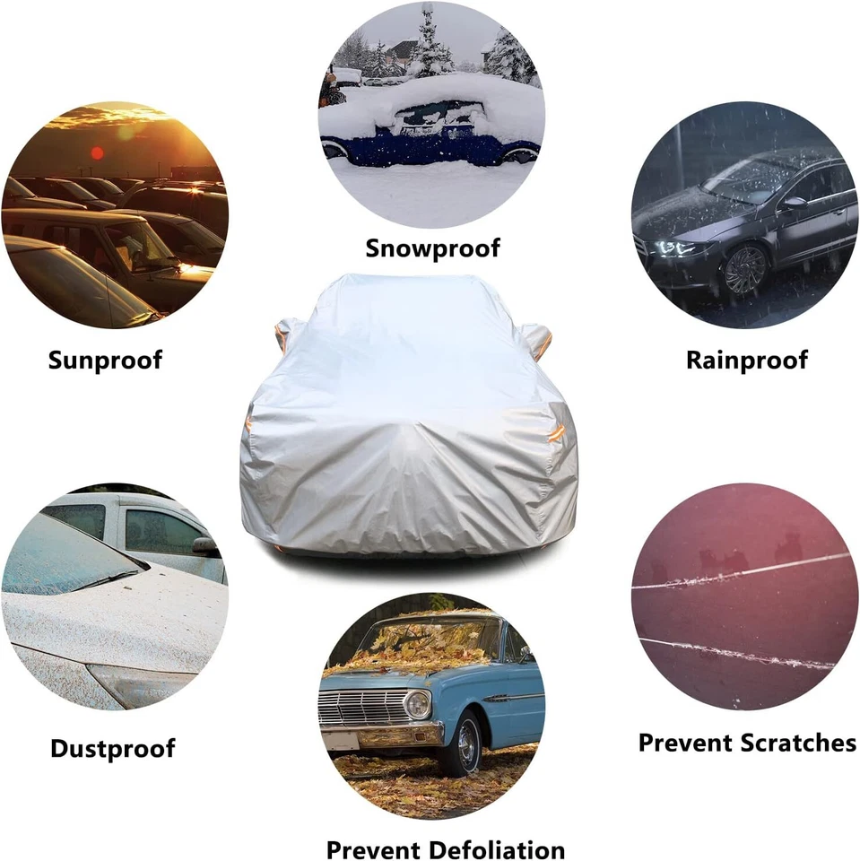 Cubierta de coche SUV completa impermeable exterior lluvia protector UV polvo para Mazda CX-5 2023 Foto 3 de 4