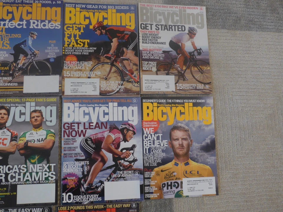 2006 Bicycling Magazine 10 Issue Lot - Image 3 of 4