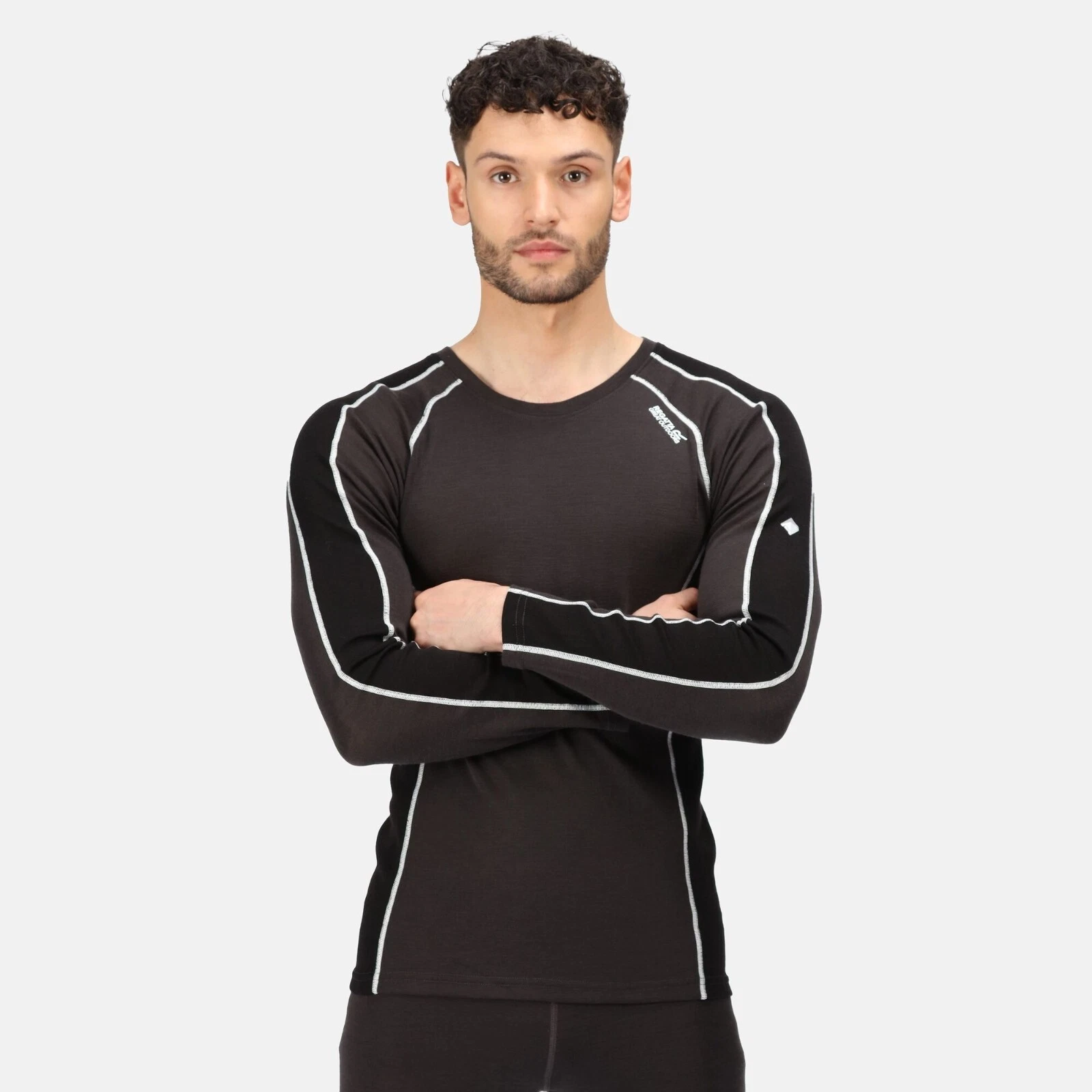 Regatta Mens Beru Base Layer Ski Thermal Merino Wool Warm T Shirt Top RRP £70