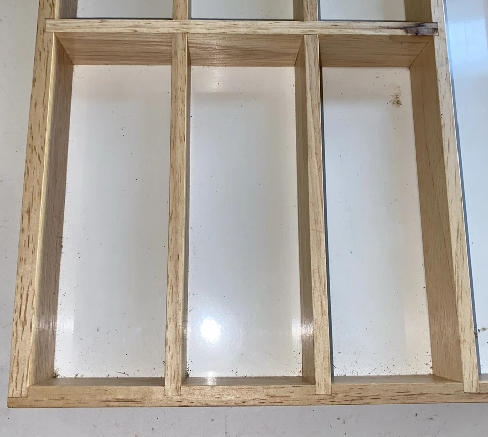 "Bandeja de cubiertos Pomerantz cajón de cubiertos organizador 17,5"" x 11,75""" Foto 3 de 4