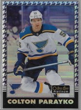2020-21 Colton Parayko O-Pee-Chee OPC Platinum Purple Houndstooth #R-36 10/15