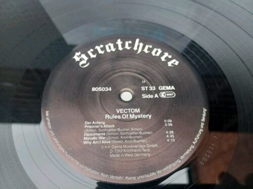 Vectom Rules Of Mystery album vinyl LP Scratchcore 1986 - Picture 3 of 12