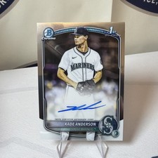 2025 Bowman Draft Chrome 1st Auto Kade Anderson #CPA-KA Mariners