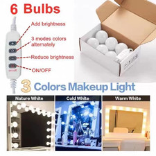 Makeup Mirror LED Light Bulbs Vanity Lights USB 12V Bathroom Dressing Table Lamp
