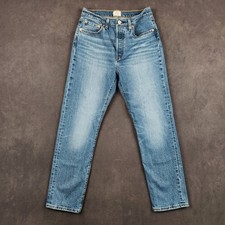 Levis 501 Original Fit Jeans Womens 28x30 Medium Wash High Rise Straight Leg