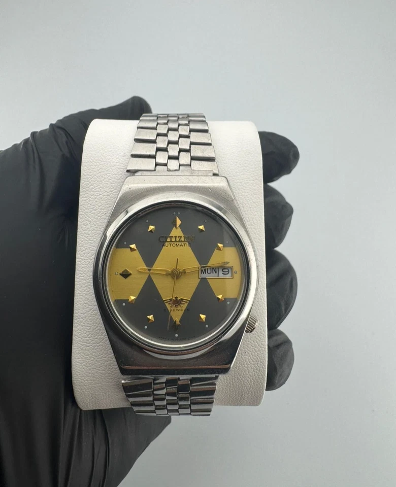 Reloj Automático Hombre Citizen Fecha/Fecha Raro Auténtico De Colección, HECHO EN JAPÓN Foto 2 de 4