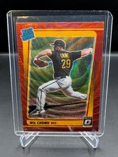 2021 DONRUSS OPTIC!  WIL CROWE!  RATED ROOKIE!  RED WAVE PRIZM!  PITT PIRATES!