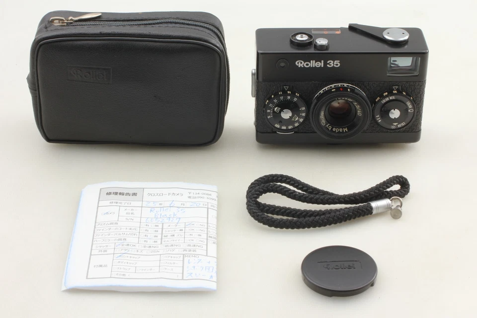 CLA'd Meter OK [Top MINT+++ w/Case Strap] Rollei 35 Black Film Camera From JAPAN - Image 4 of 4