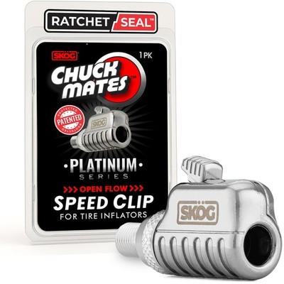 SKÖG Chuck Mates  Platinum Quick-Connect Tire Inflator with RatchetSeal 