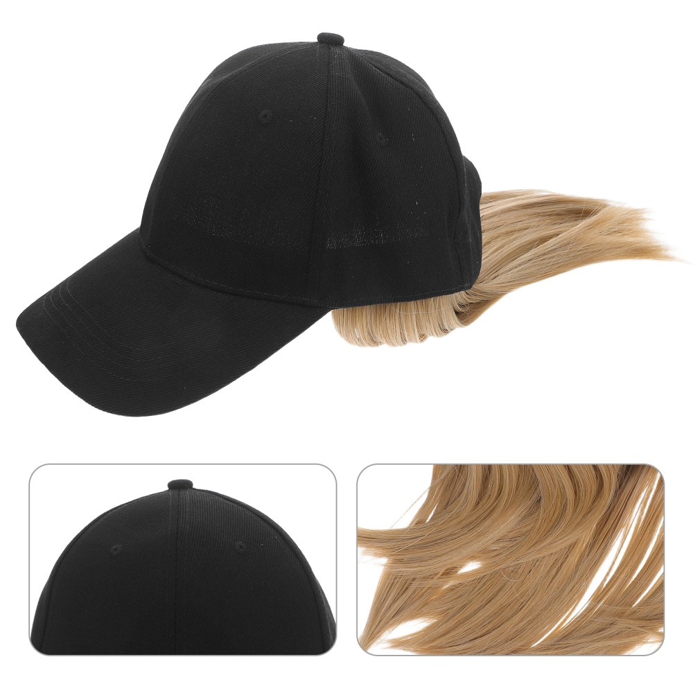 APL Hair Accessory Ponytail Hat cappello da sole donna extension capelli parrucca
