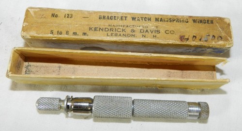 Kendrick & Davis Bracelet watch Mainspring winder with rough Box + others - Afbeelding 2 van 3