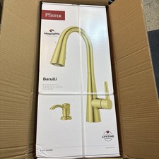 Pfister Barulli Pull-Down Kitchen Faucet w/ Soap Dispenser in Brushed Gold