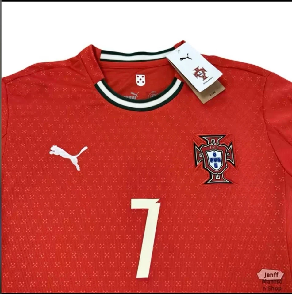 2025 Portugal Home Jersey #7 Ronaldo puma Size small - Image 3 of 4