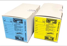 Versa-Tag Self-Protecting Key Tags, 2-Box Bundle (500 Total), Blue & Yellow