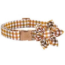 Fall Flower Dog Collar for Female Male Dogs Autumn Pet Collar Adjustable