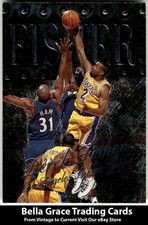 1998-99 Metal Universe Derek Fisher #38 Los Angeles Lakers NBA Basketball