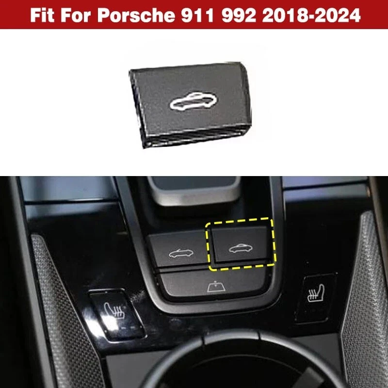 Nueva tapa convertible de botón de cierre para Porsche 911 992 2018-2024 Foto 2 de 4