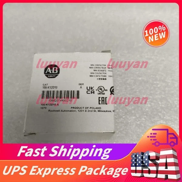 Brand New100-K12D10 AB 12 Amp IEC Mini Magnetic Contactor 3‑Pole Free Ship - thumbnail 4