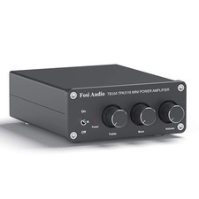 Fosi Audio TB10A 2 Channel Stereo Audio Amplifier Receiver Mini Hi-Fi Class D In