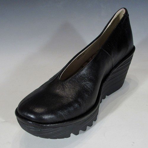 FLY London Womens Yaz Wedge Pump (Black, 38, US 7-7.5) Retail Return, Excellent - Picture 3 of 19