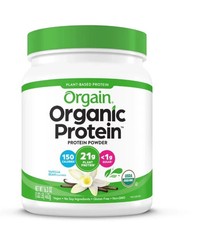 Orgain Organic Vegan 21g Protein Powder, Plant Based Shake Drink, Vanilla Bean