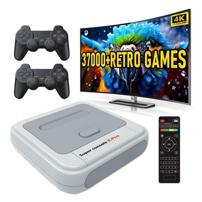 Retro Game Console X PRO Emulator 37000+ Games 60+ 4K HD Output 5 Players LAN