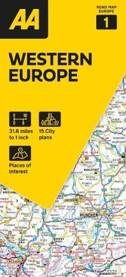 AA Road Map Western Europe (Map) AA Road Map Europe Series