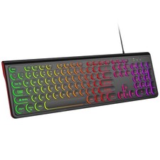 Dilter USB Wired Computer Keyboard with Backlit - Full Size Office Keyboard w...