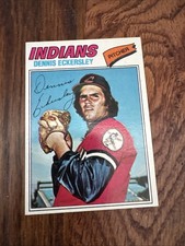 1977 Topps #525 Dennis Eckersley 2nd Year Card HOF Indians Very Nice Shape