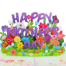 3D Pop Up Mothers Day Card Happy Mothers Day Flower Pop Up Gift Greeting Car...