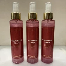 3 X Bath & Body Works CHAMPAGNE TOAST  DIAMOND SHIMMER MIST Berries 4.9 Fl Oz ea