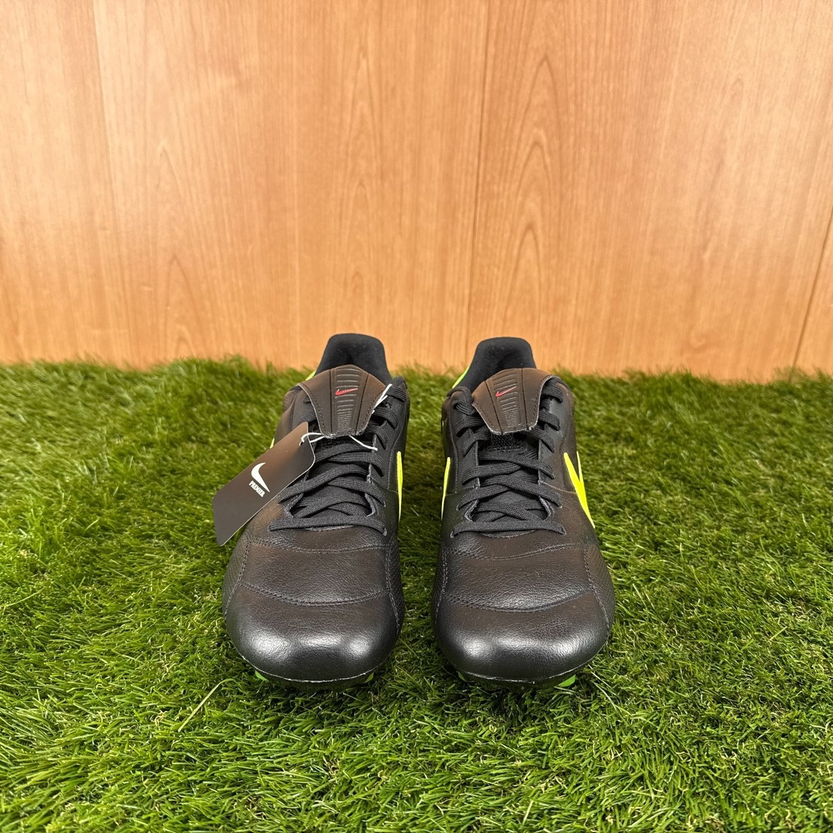 Nike Premier 3 Low FG Black Green Strike Cleats HM0265-008 Men’s 7.5 / Women\'s 9 Nike Tiempo Premier III FG - Black/Yellow main image 4