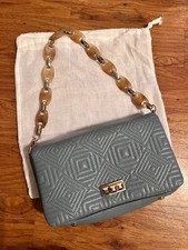 Borsa Zara - blu trapuntata - tracolla a catena