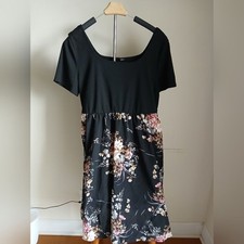 NWT Shein Dress Black Floral Size 1XL