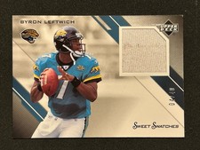 Byron Leftwich Sweet Swatches Game Used Patch 2005 Upper Deck 04/40 EX