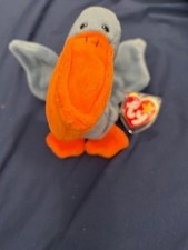TY BEANIE BABY - SCOOP BORN 1996 - WITH UNEXPLODED TAG IN ORIG PLASTIC COVER