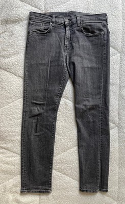 Levi s Premium 511 Denim Dark Grey Stretch Jeans (32x32)