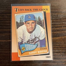 1990 Topps - Turn Back The Clock Sandy Koufax #665
