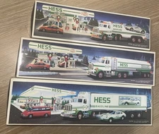 1990, 1991 & 1992 Hess Toy Trucks, New In Box