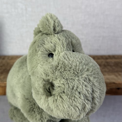 Dinosaurio Huggady mediano Jellycat - Juguete suave de peluche de dinosaurio verde flojo retirado 10" - Imagen 4 de 15
