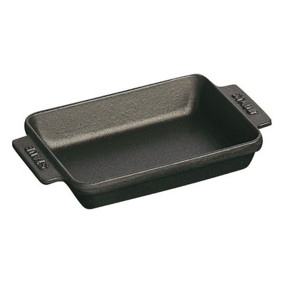 Staub Cast Iron 5.5-x 4.25 inch, Rectangular, Mini Baker, Black Matte NEW
